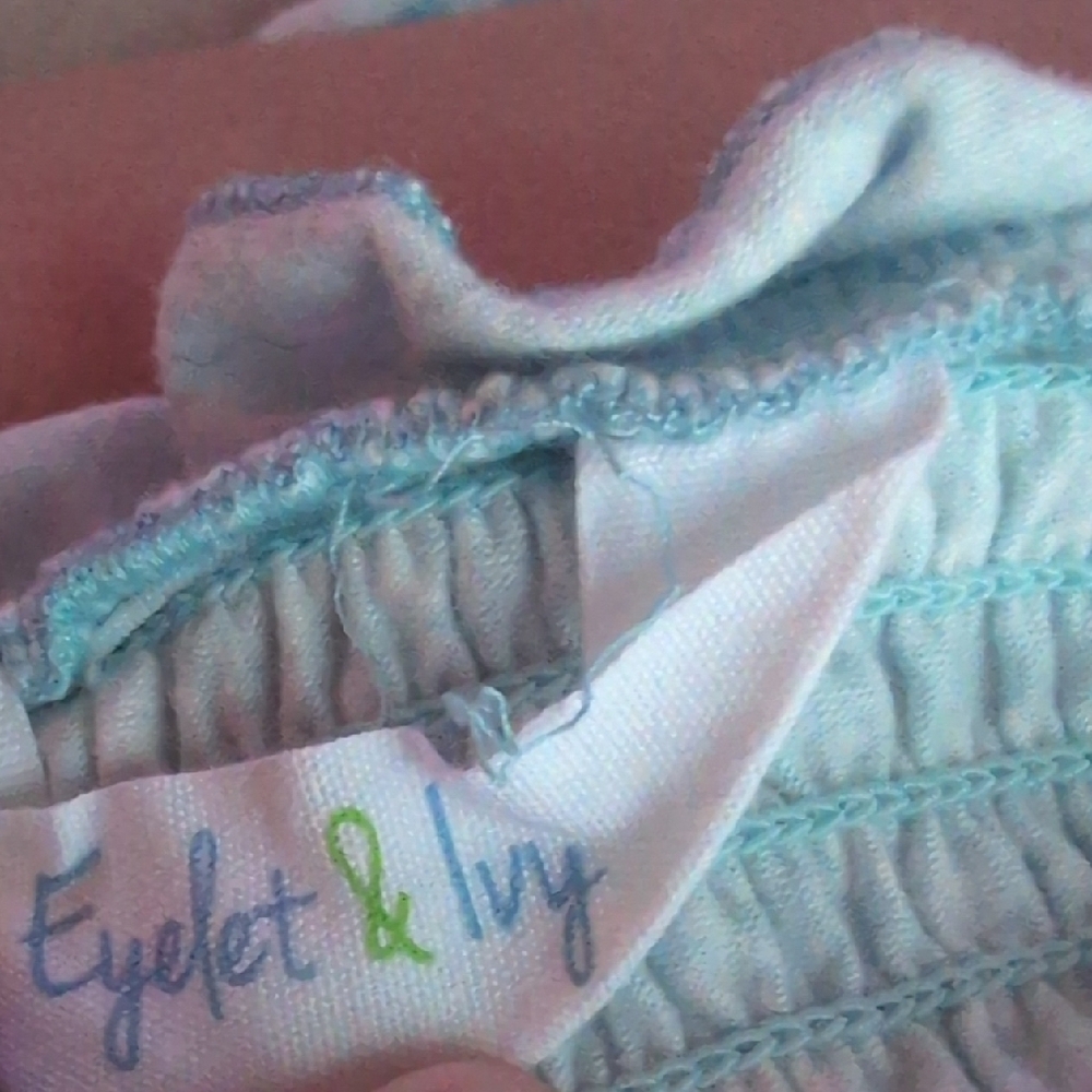 Adorable Blue Ruffle Kids Dress - Picture 2 of 2